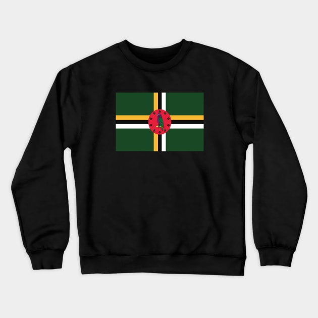 Dominica National Flag Crewneck Sweatshirt by IslandConcepts